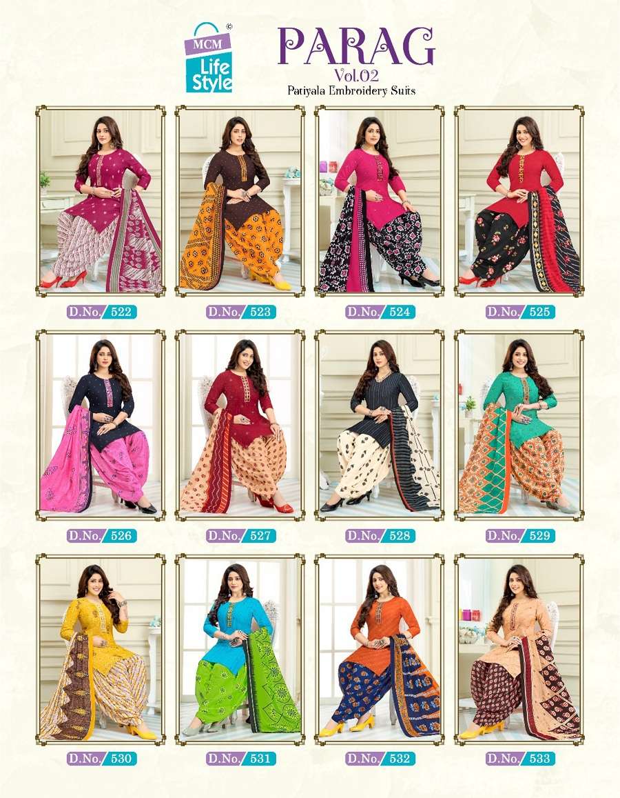 Mcm Lifestyle Parag Vol 2 Pure Cotton Printed With Embroidery Patch Work Readymade On Wholesale