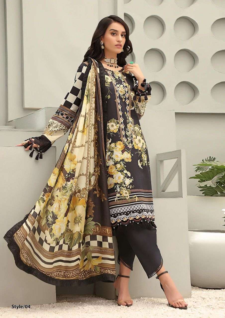 Queen court al karam lawn suit