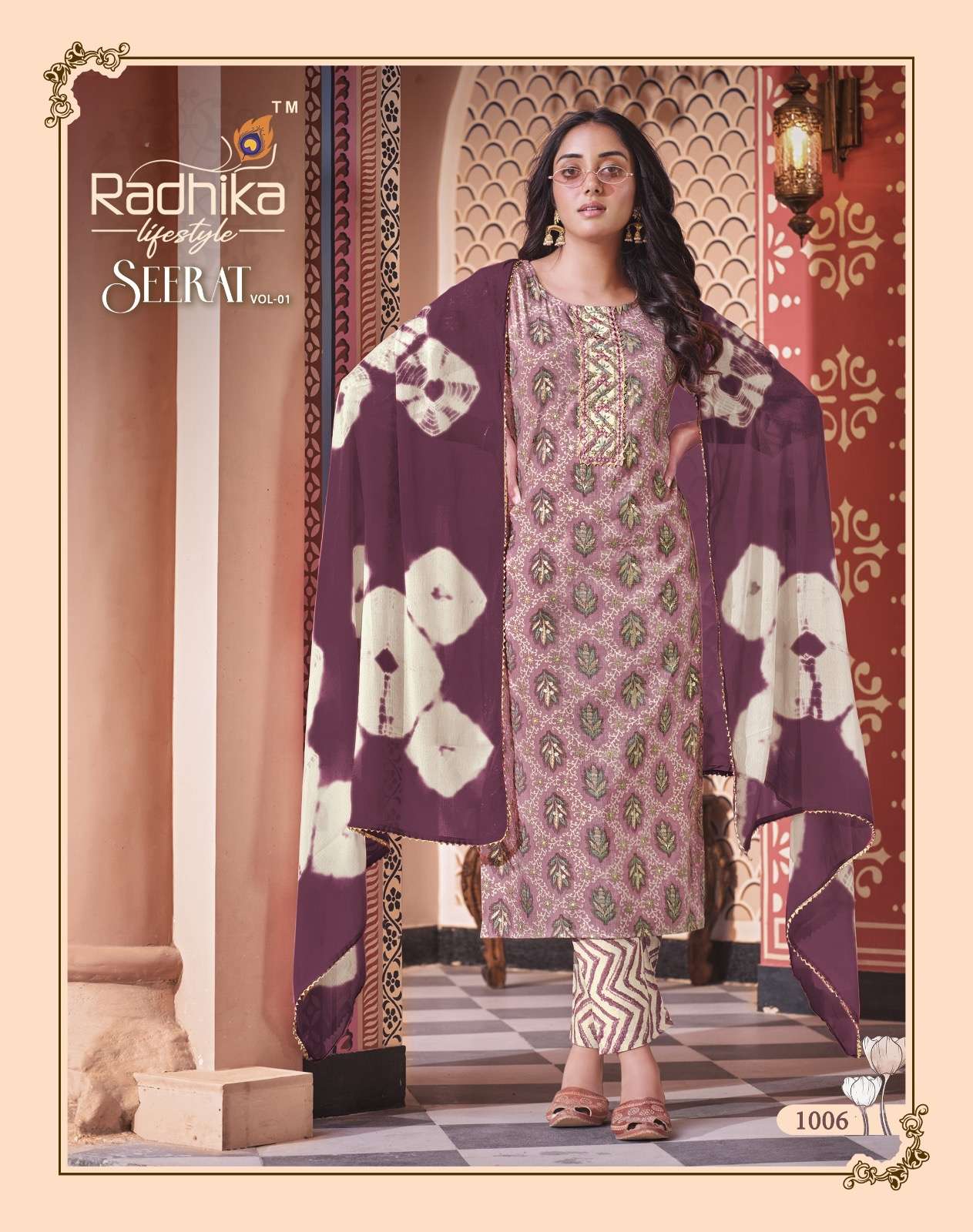 Radhika Lifestyle Seerat Vol 1 Rayon Foil Print With Embroidery Work On Wholesale