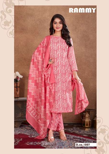 Skt Suits Rammy Soft Cotton digital Printed Suits On Wholesale