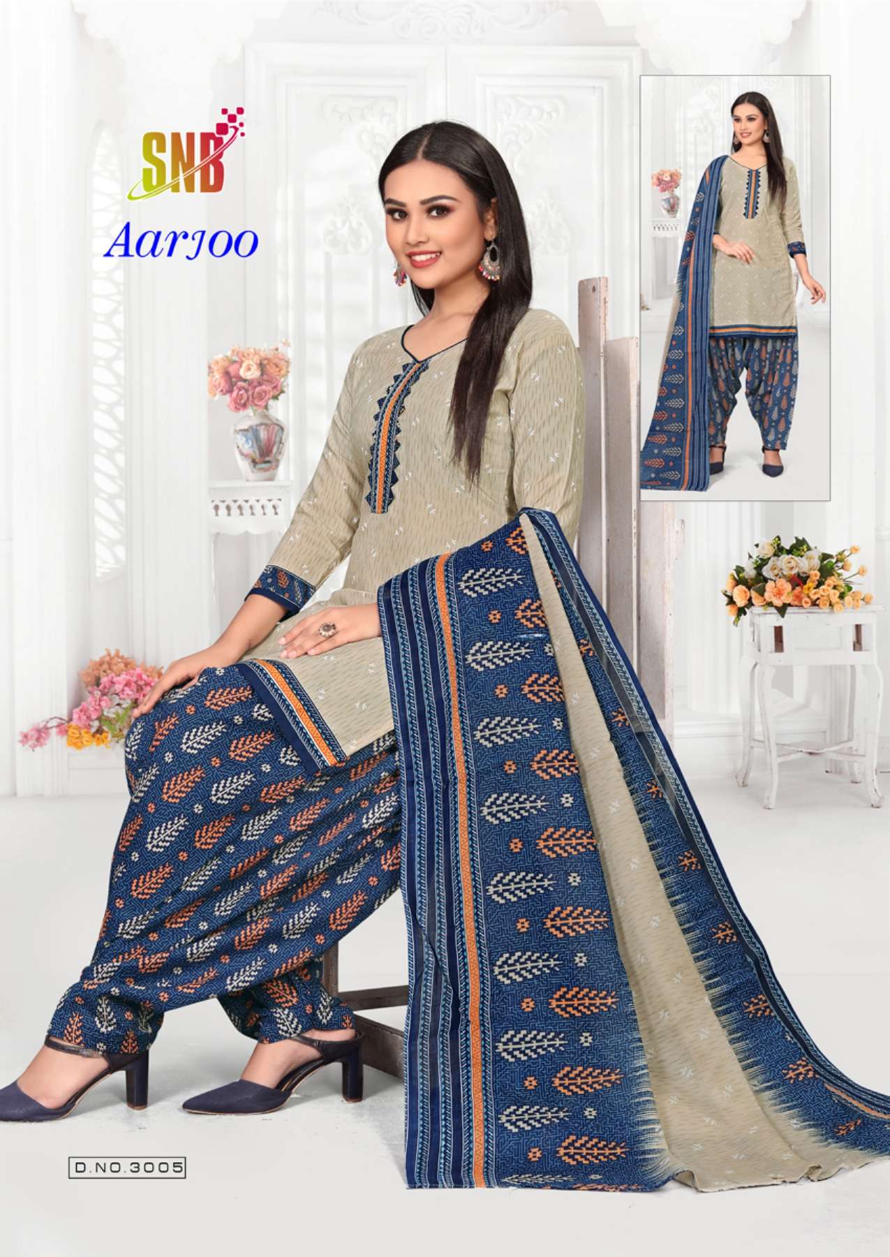 Snb Arjoo Vol-3 Indo Cotton Printed Readymade With Innerre Kurti On Wholesale