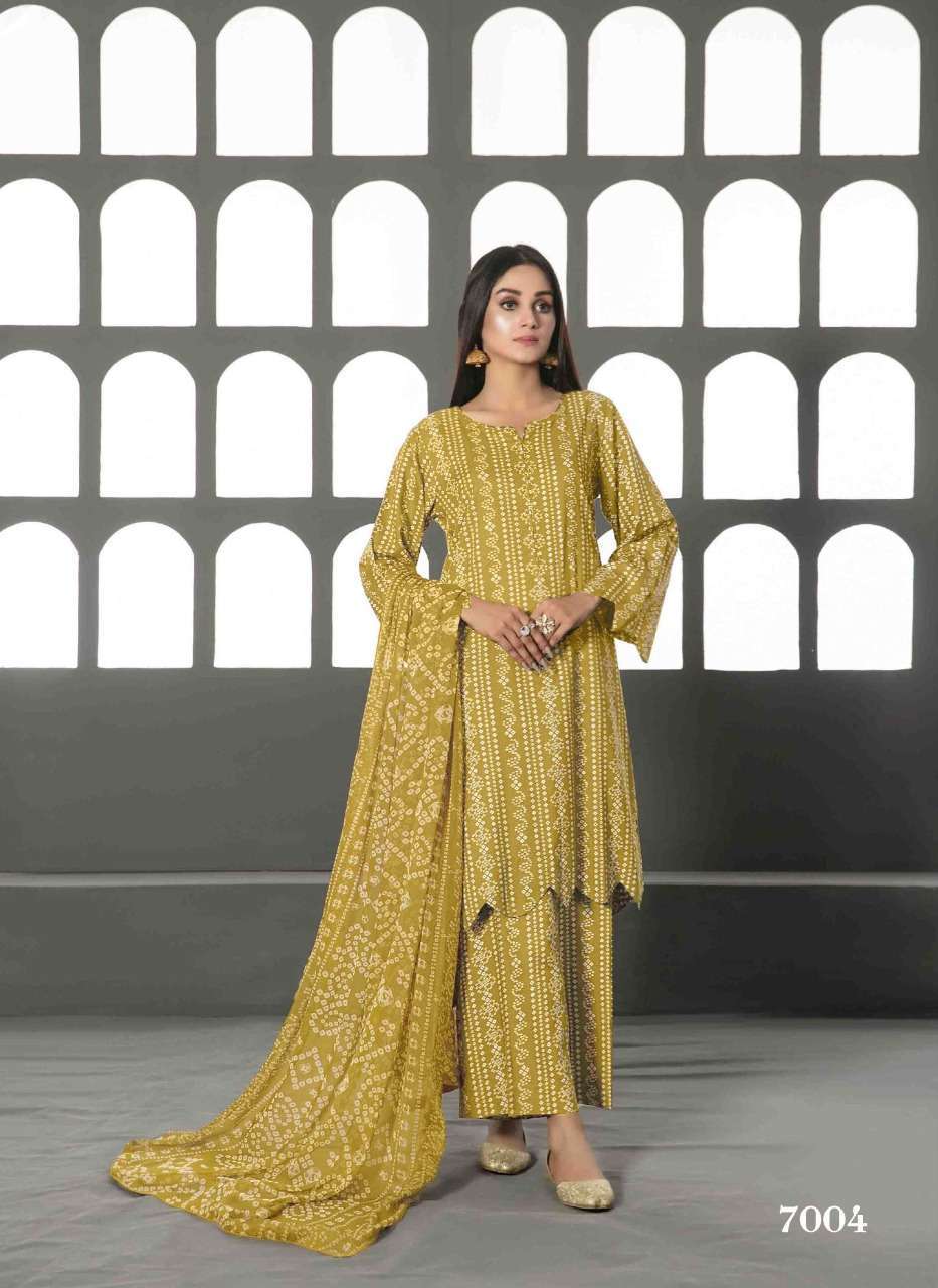 Tawakkal Fabrics LAYRA Luxury Cotton Suit On Wholesale