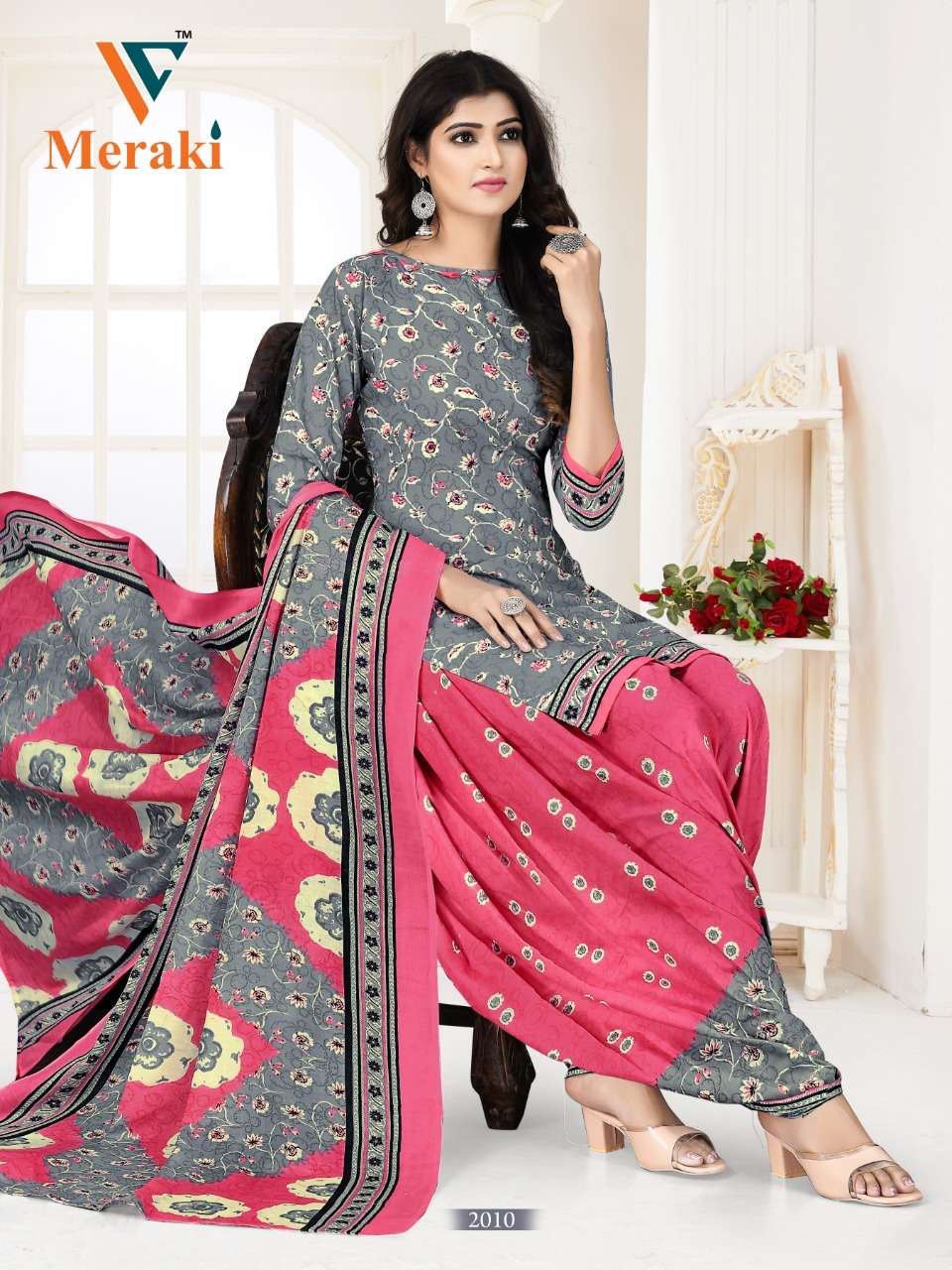 Vandana Meraki Vol 2 Ready Made Printed Cotton Suit On Wholesale 