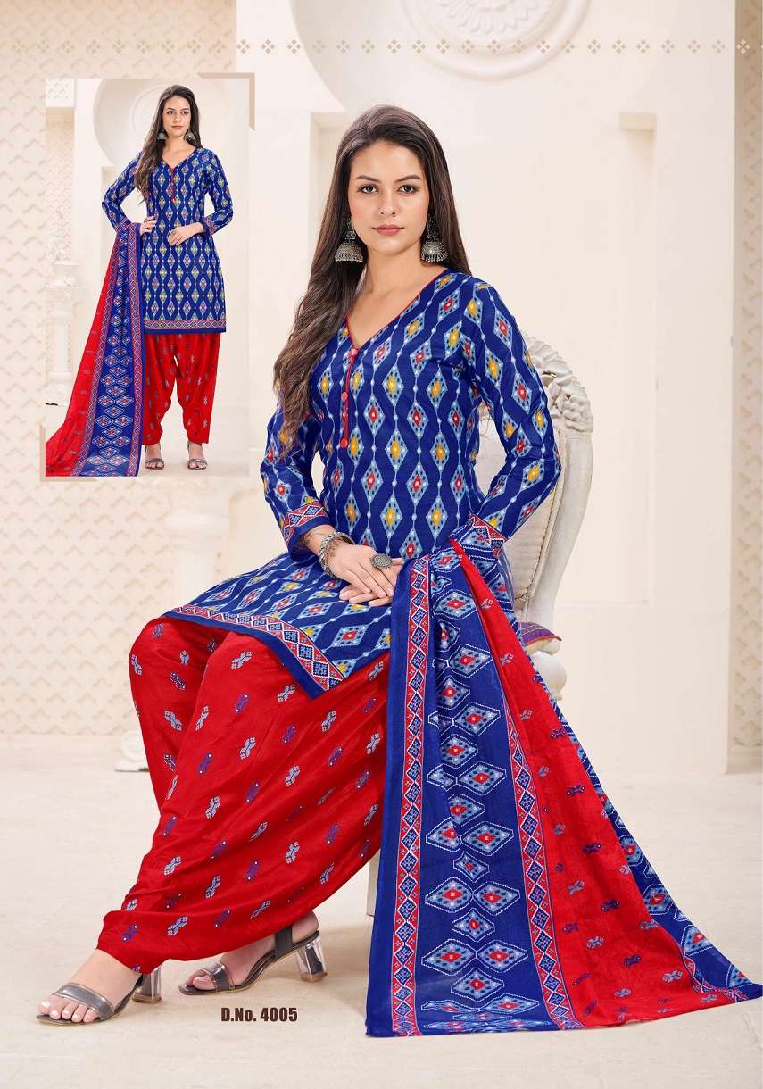 Vvt Baali Vol 4 Indo Cotton Printed Top Bottom With Dupatta Dress Materials On Wholesale
