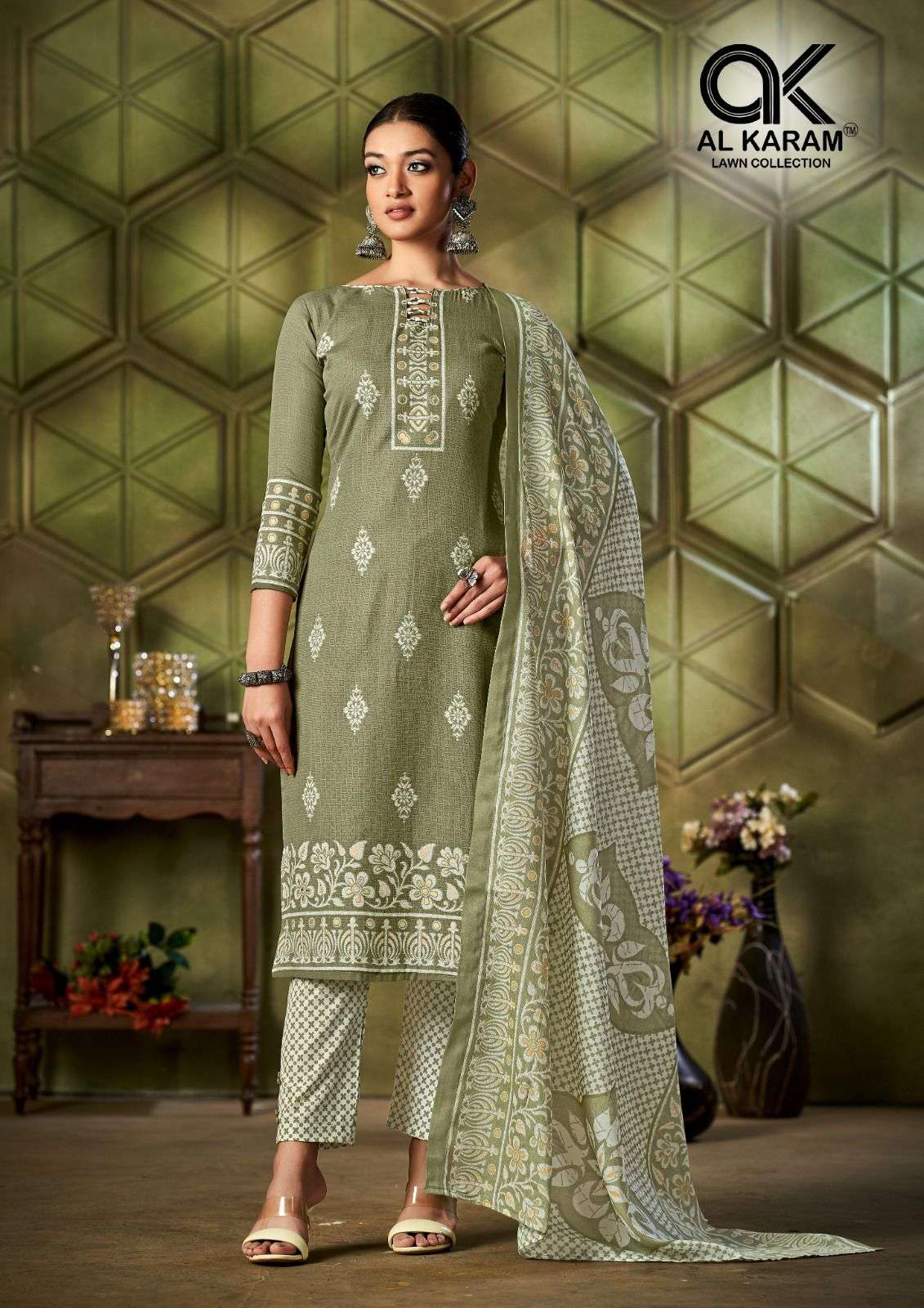 Al Karam Johra Premium Collection Vol 1 Top Bottom With Dupatta On Wholesale