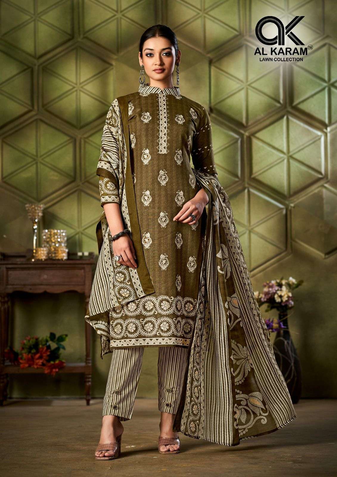 Al Karam Johra Premium Collection Vol 1 Top Bottom With Dupatta On Wholesale