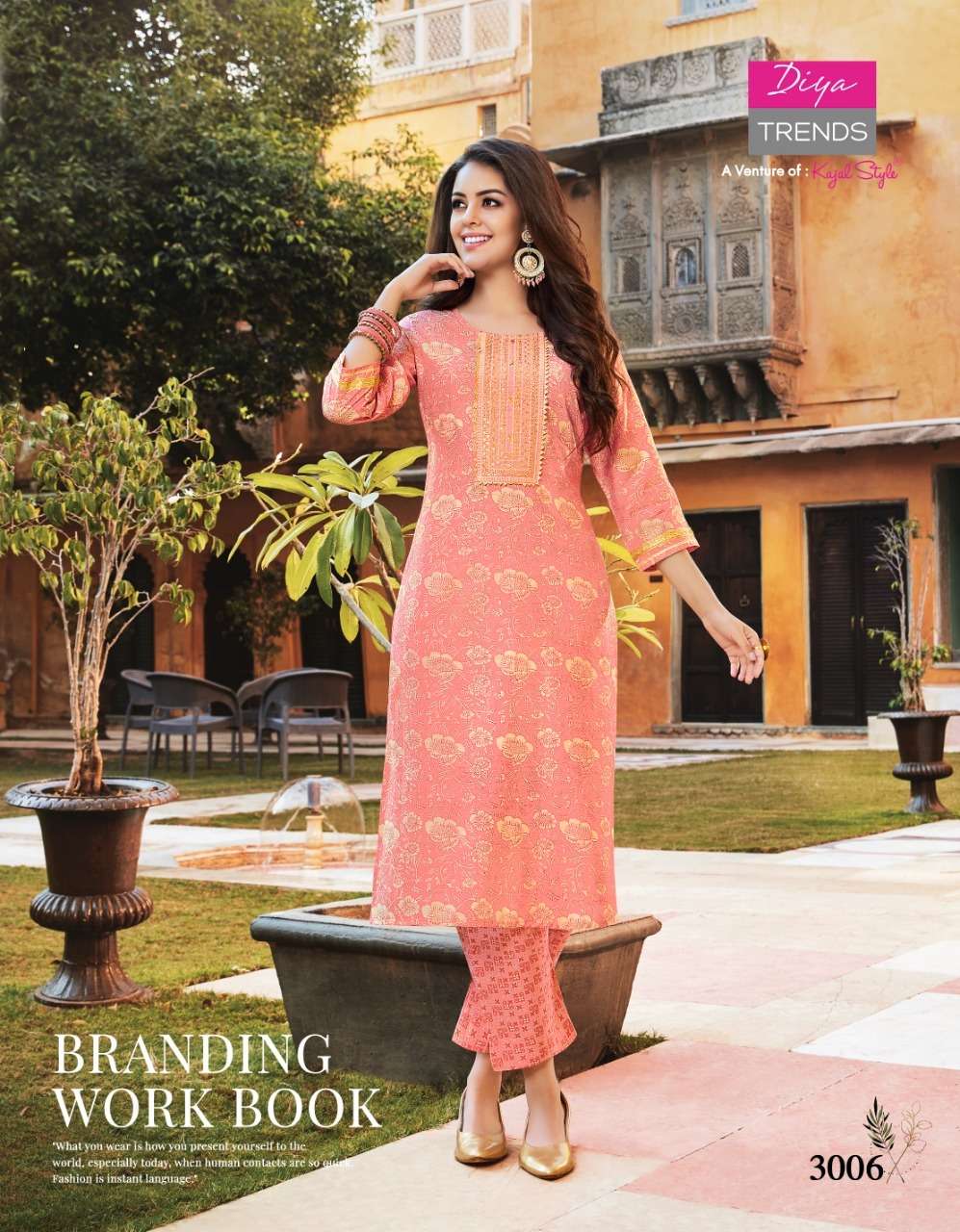 Diya Trends Goldy VOL-3 Kurti With Pant On Wholesale