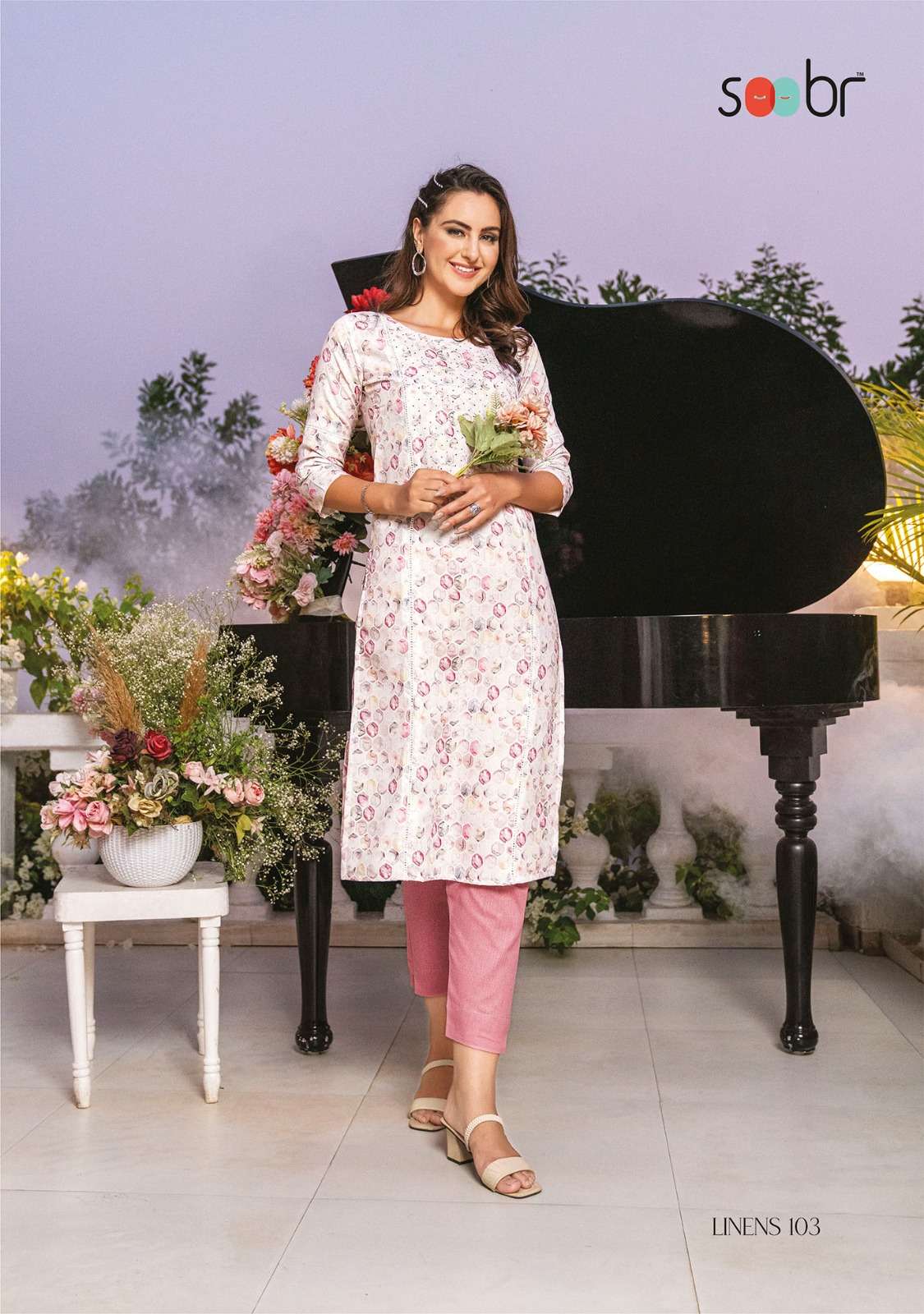 HIE SOOBR CATALOG LINENS SUMMER COOLERS  CONCEPT KURTI ONLY 