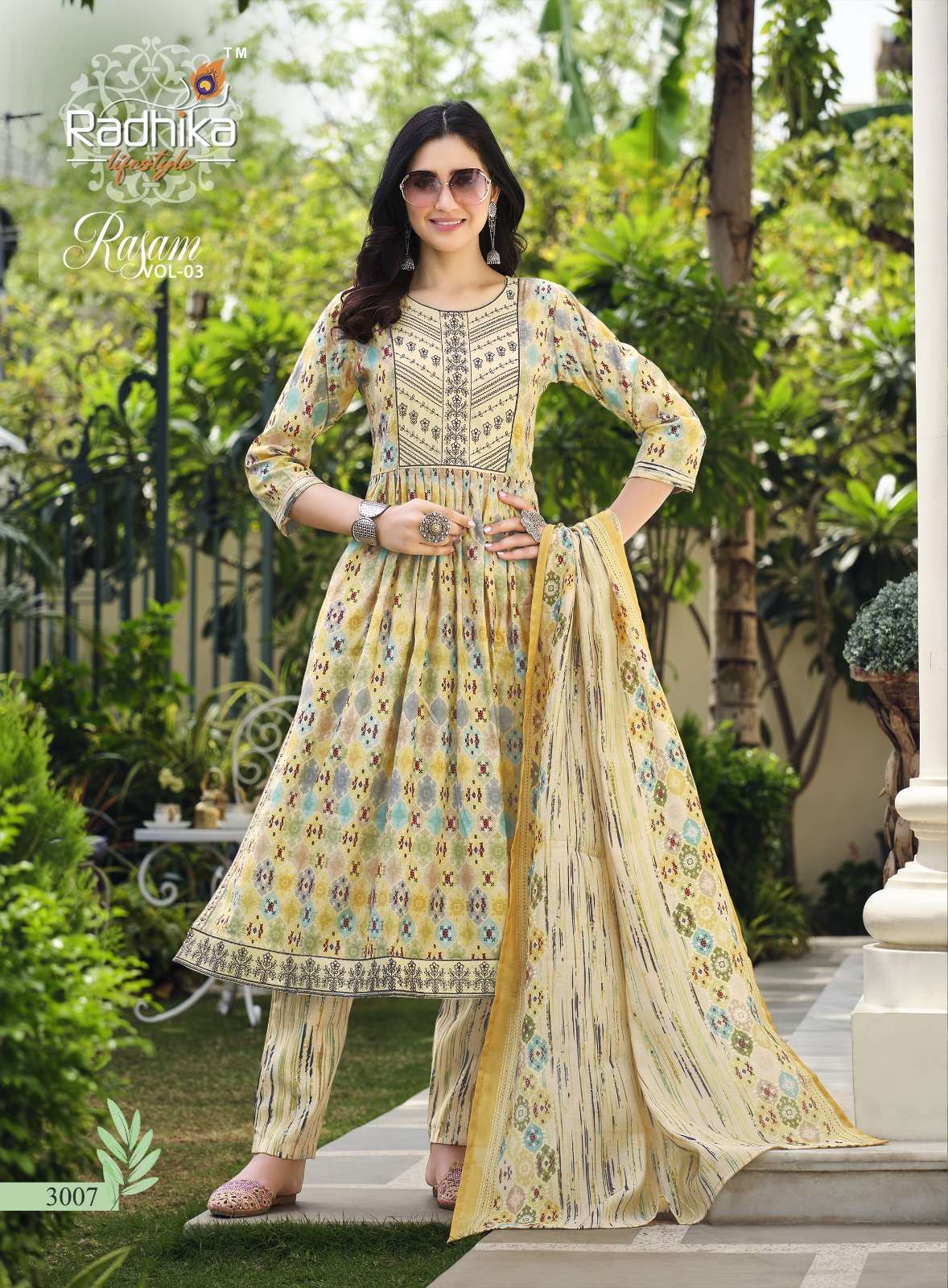 RADHIKA LIFE STYLE RASAM Vol 3 NAYRA CUT GOWN wholesale 