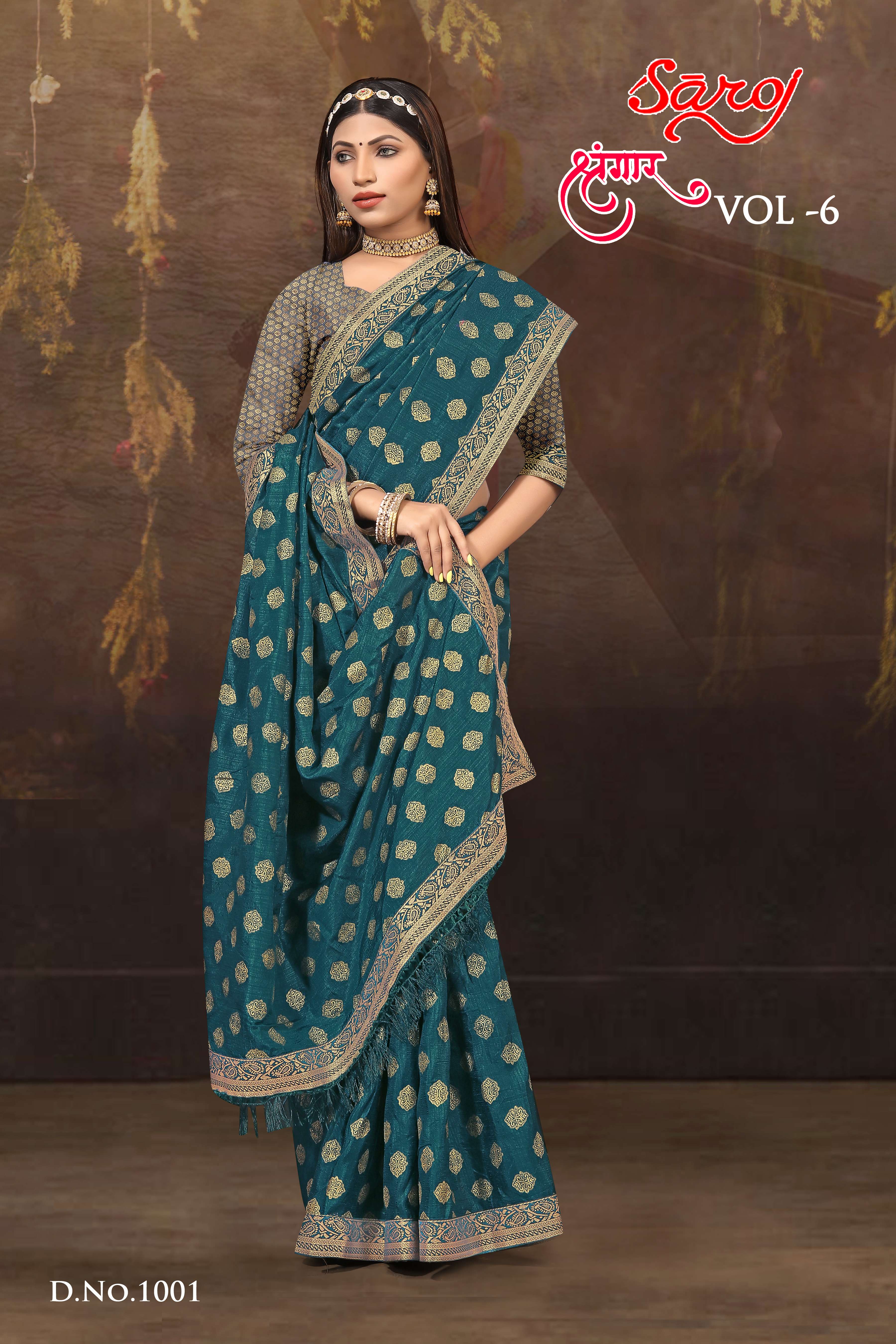 Saroj textile presents Shrungaar vol 6 casual sarees catalogue