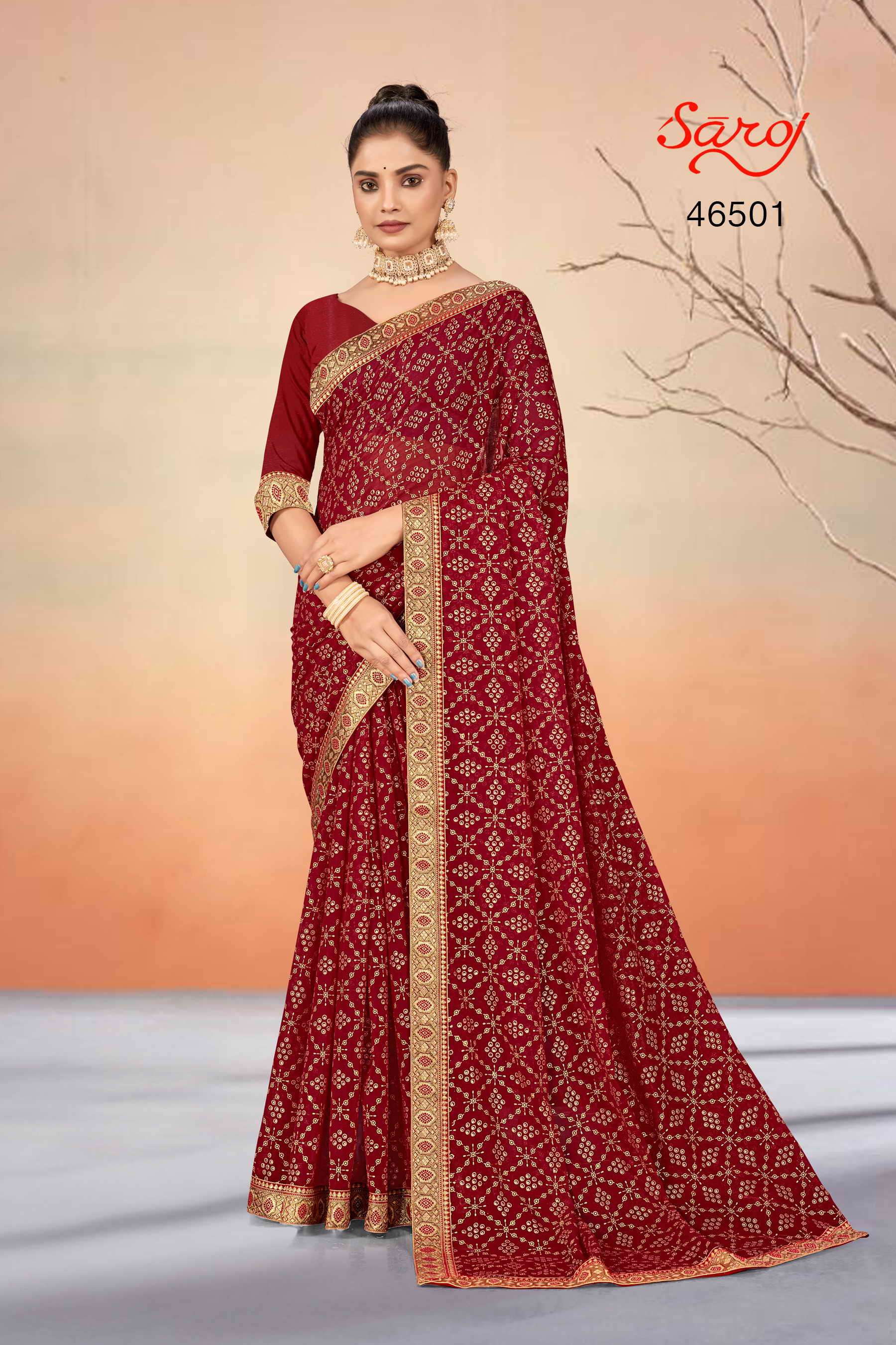 Saroj textile presents Vibha Designer sarees catalogue