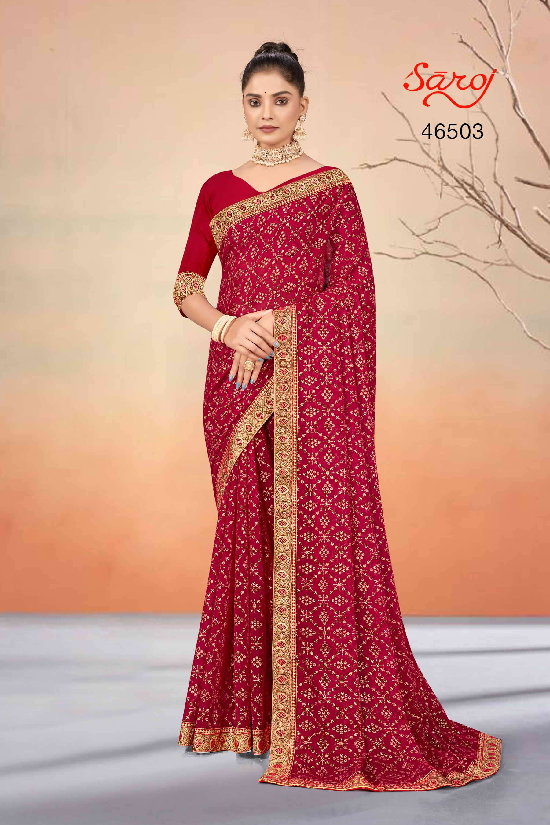 Saroj textile presents Vibha Designer sarees catalogue
