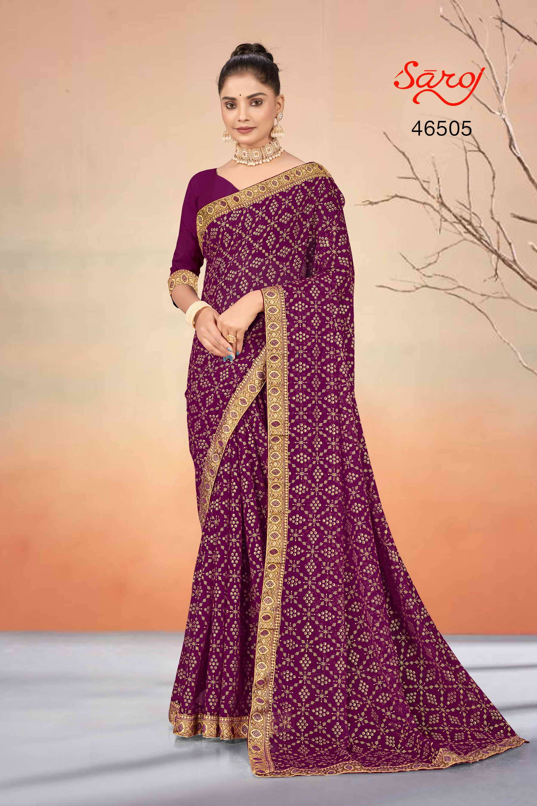 Saroj textile presents Vibha Designer sarees catalogue
