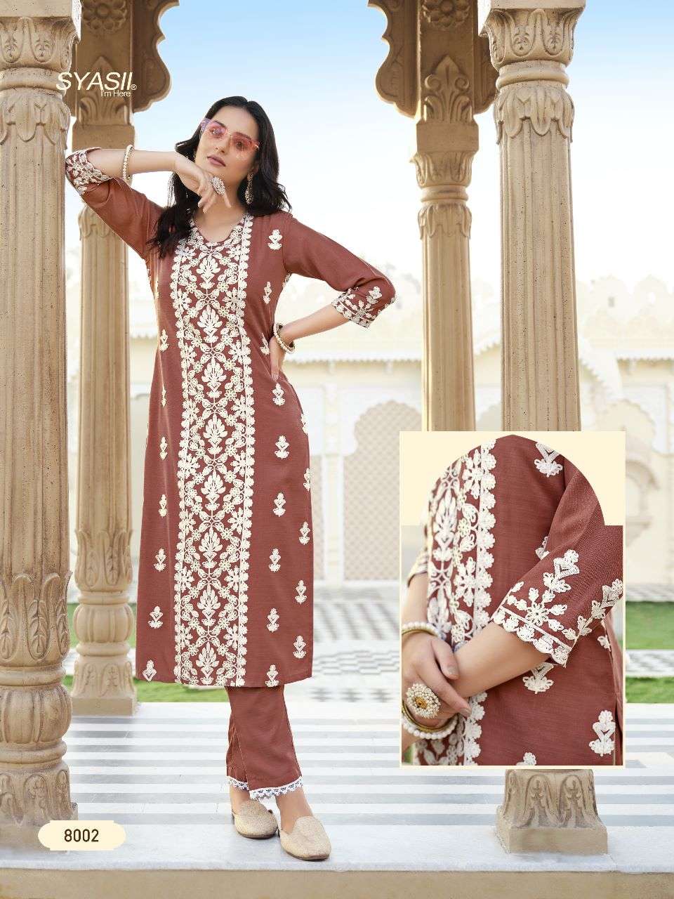 SYASII launching Kurti with Bottom set Designer Tunics for upcoming festiva Kurti with Bottom AMELIA