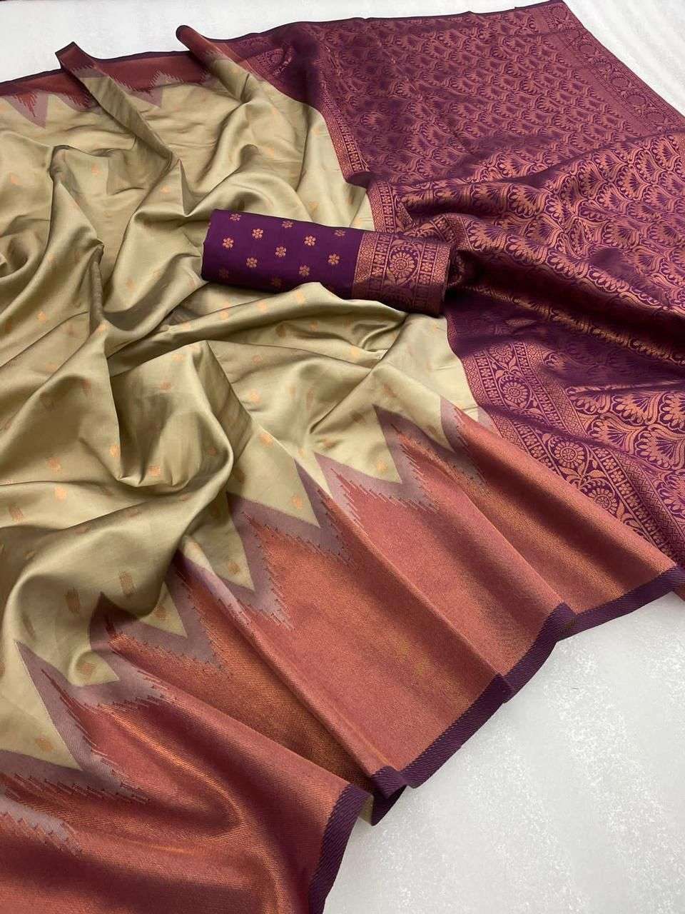 Aab Korum Silk Occasional Designer Kanjivaram Saree Wholesale catalog
