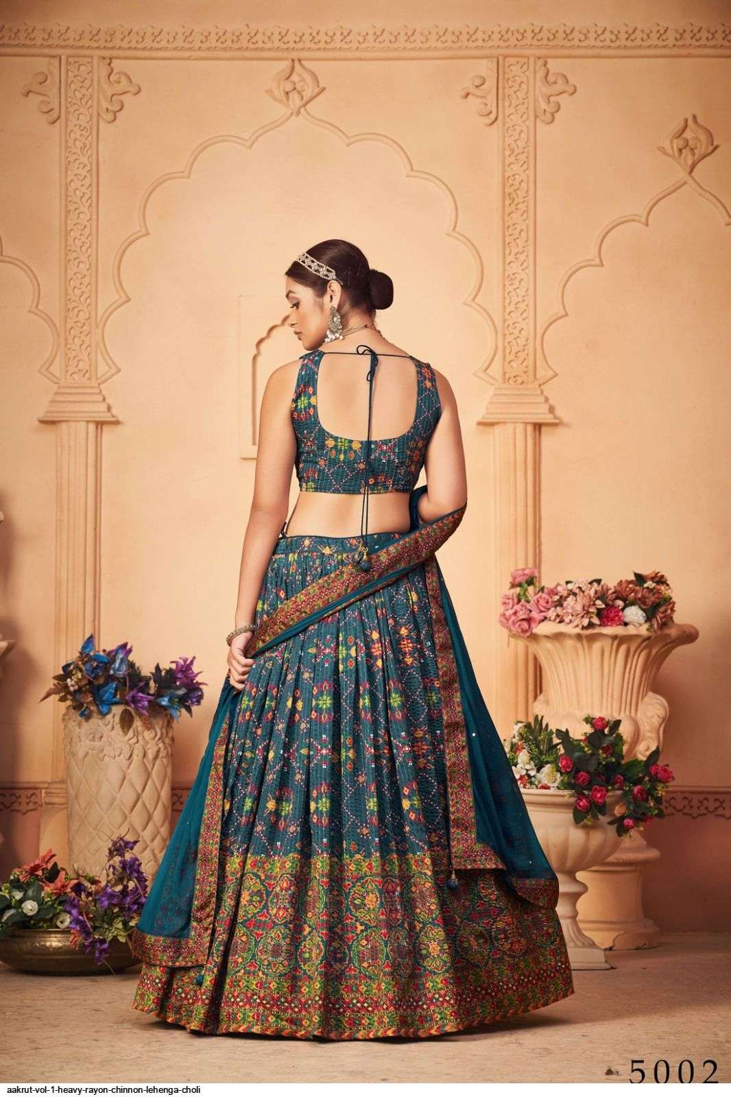 AAKRUT VOL 1 HEAVY RAYON CHINNON LEHENGA CHOLI Wholesale catalog