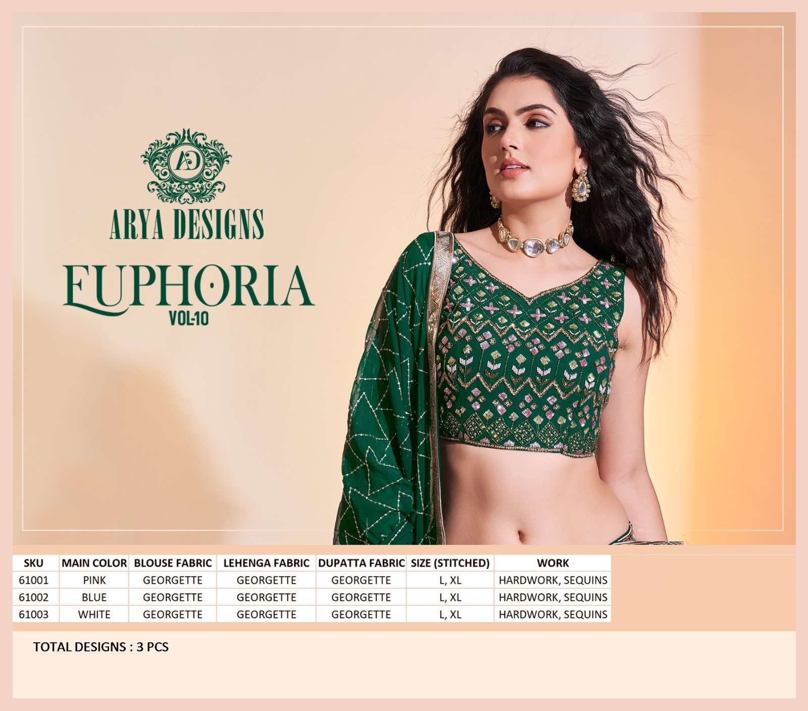Arya Euphoria Vol 10 Exclusive Party Designer Lehenga Collection Wholesale catalog