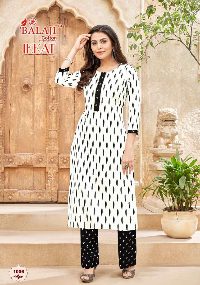Balaji Ikkat – Kurti With Pant Wholesale Catalog