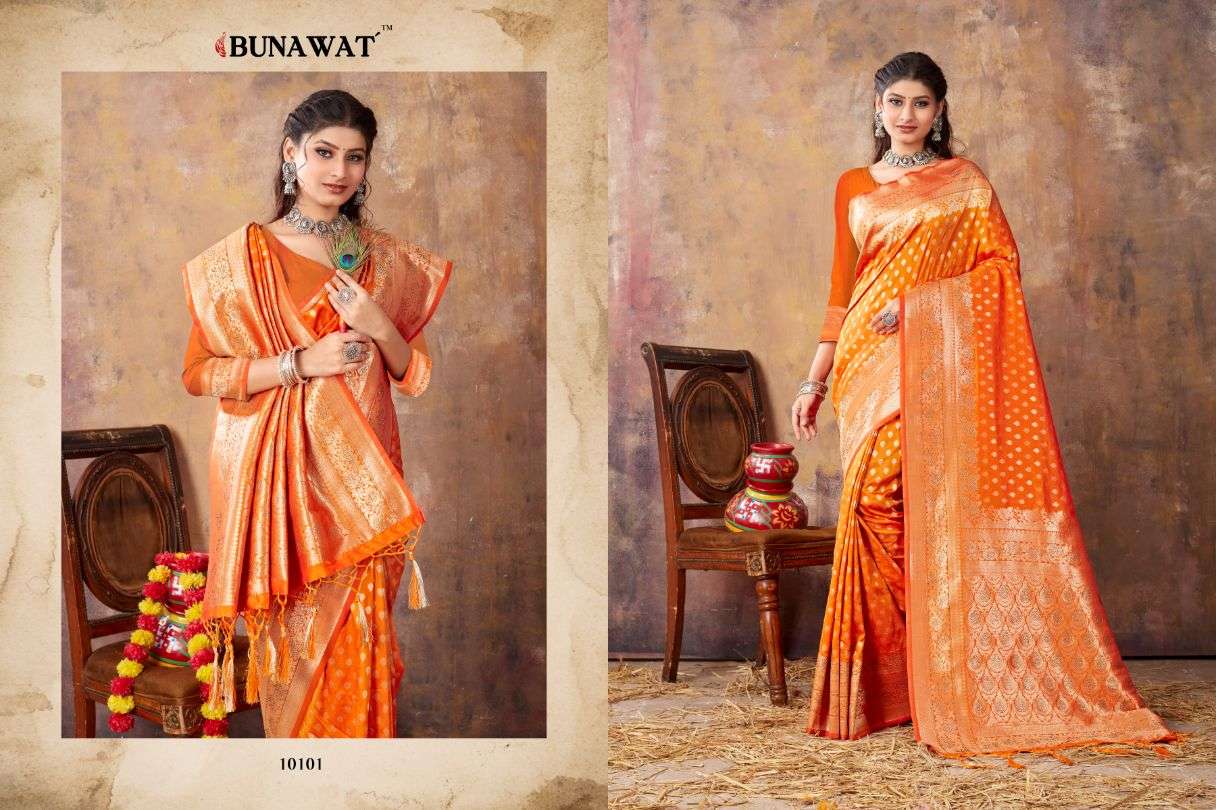 Bunawat Akansha Designer Banarasi Silk Saree Wholesale catalog