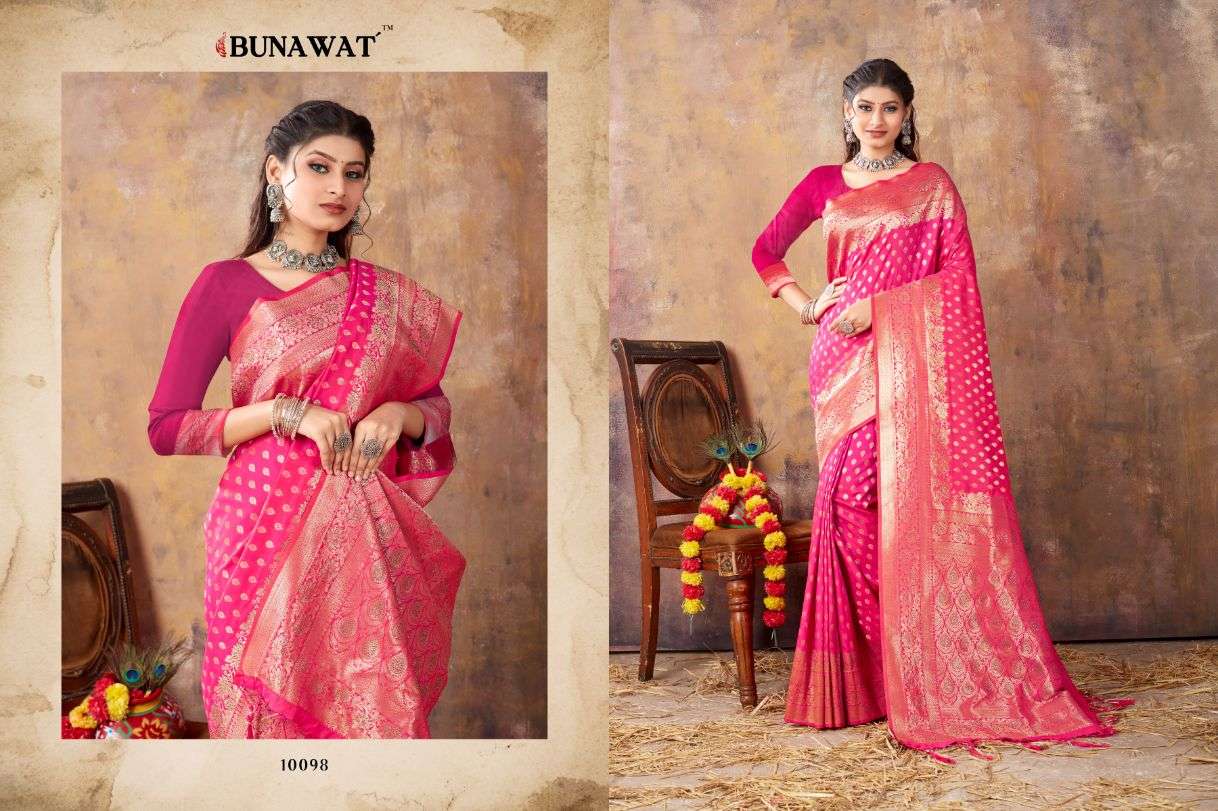 Bunawat Akansha Designer Banarasi Silk Saree Wholesale catalog