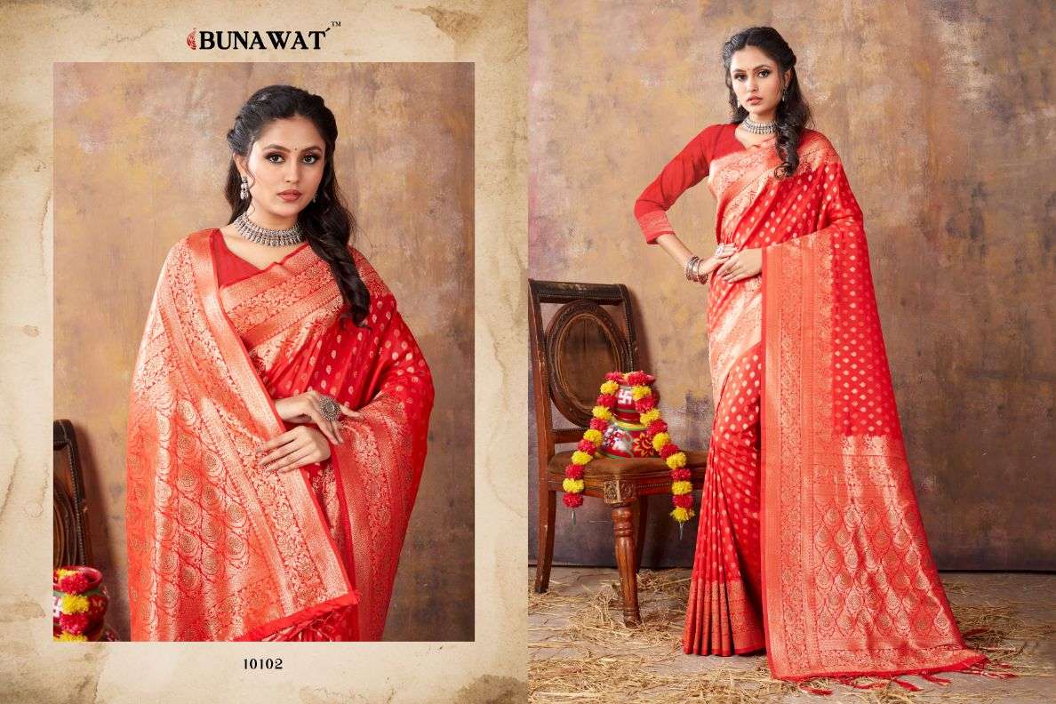 Bunawat Akansha Designer Banarasi Silk Saree Wholesale catalog
