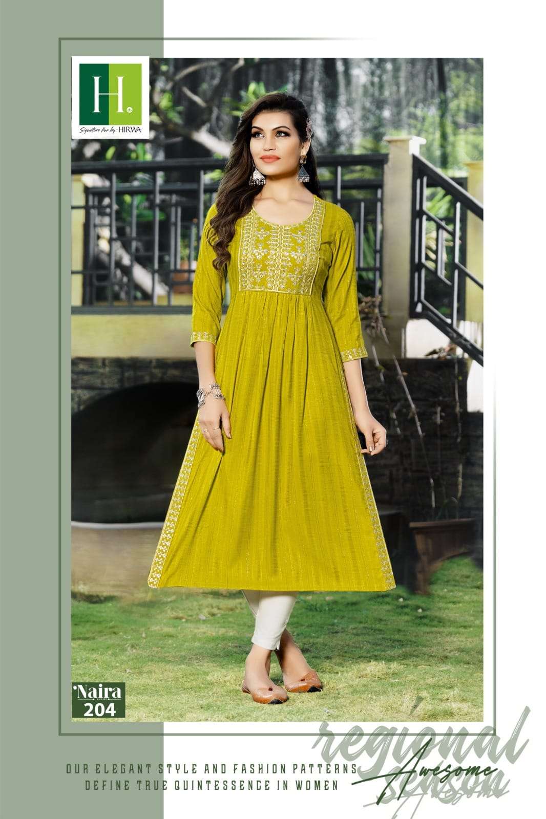 HIRWA presents  its latest naira cut kurti catalog NAIRA Vol 2
