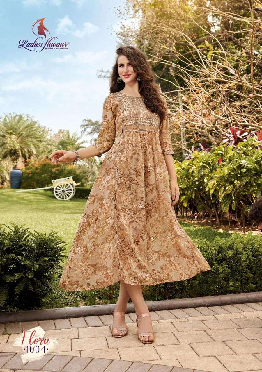 Ladies Flavour Launch By Desinger One Piece Gown Kurti Wholesale catalog
