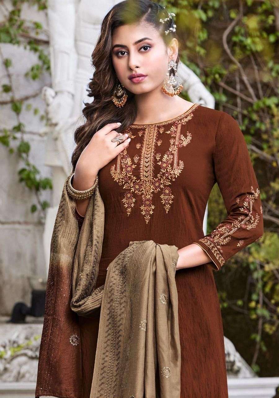 Ladies Flavour Pure Viscose With Heavy Embroidey Work Ruhana Vol 5  Wholesale catalog