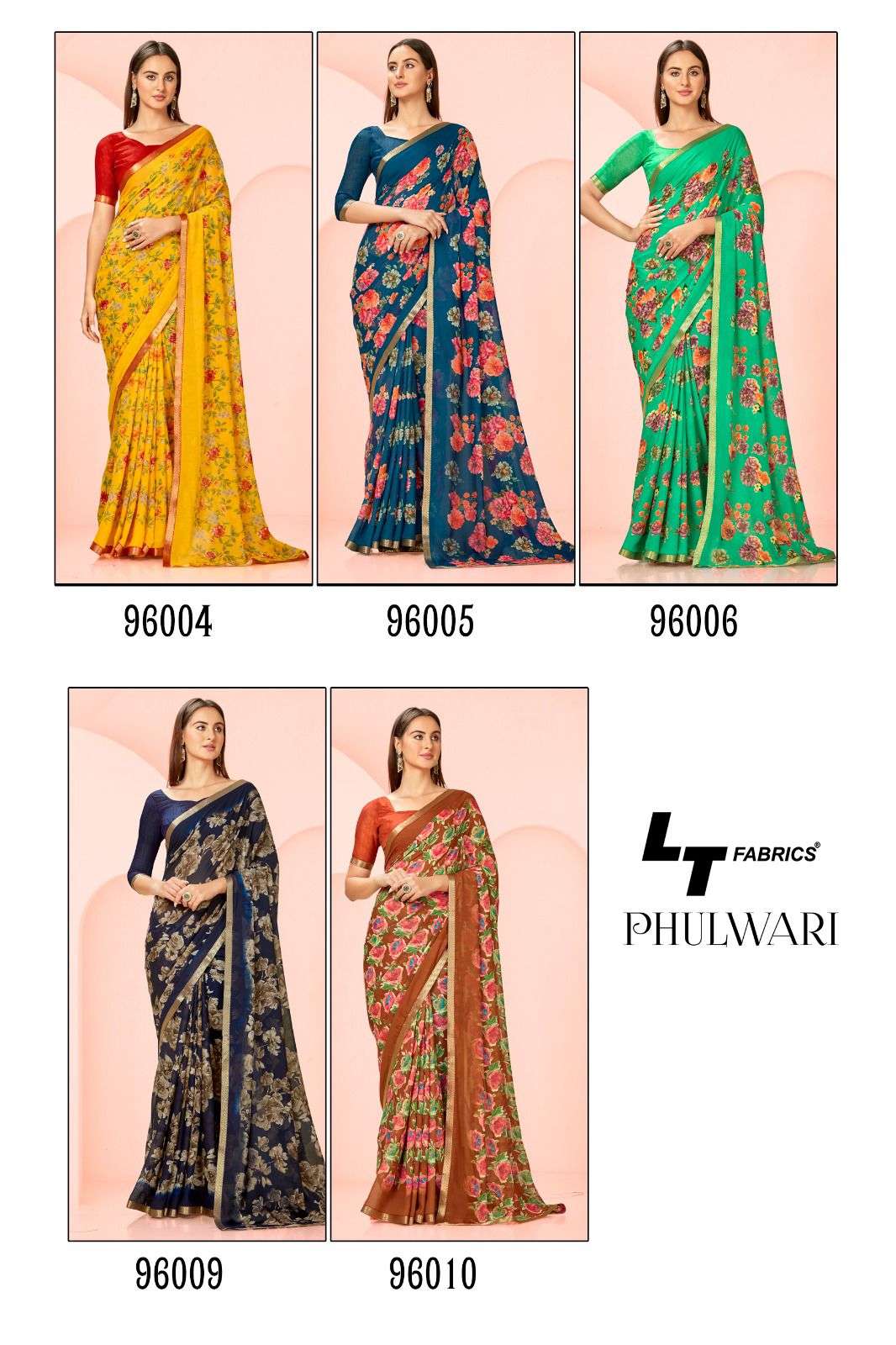 Lt Phulwari Floral Printed Regular Wear Saree Wholesale catalog