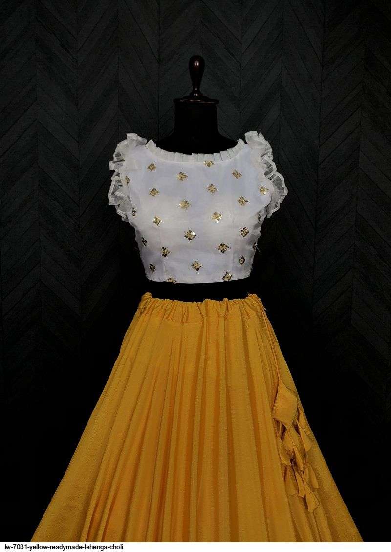 LW 7031 YELLOW READYMADE LEHENGA CHOLI Wholesale catalog