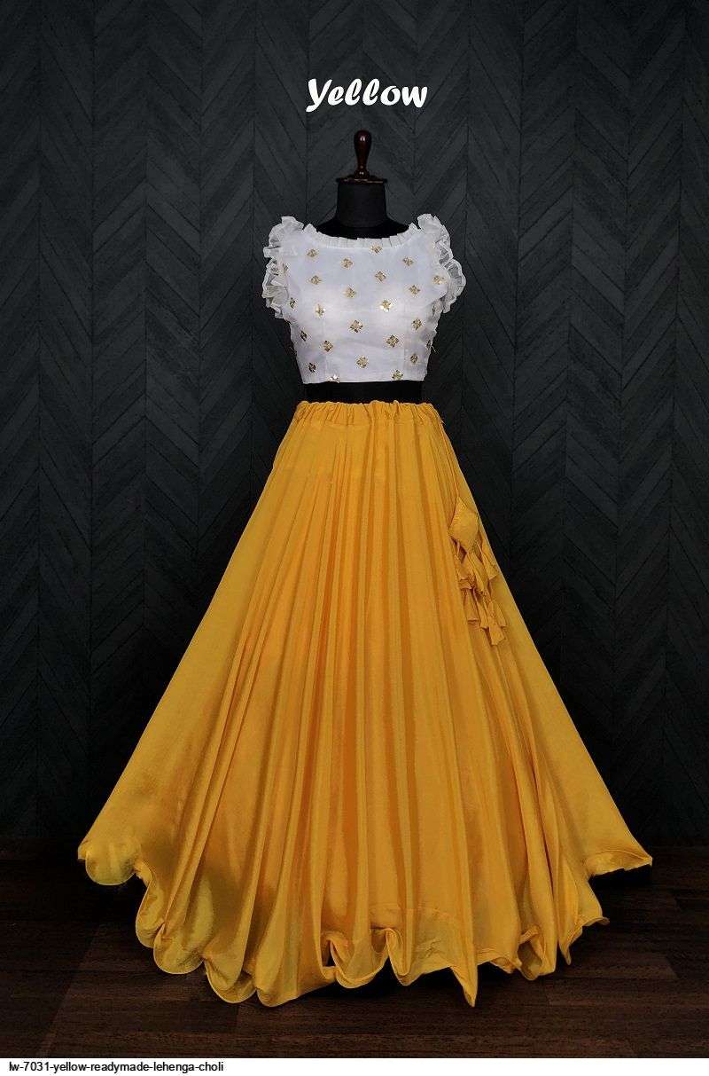 LW 7031 YELLOW READYMADE LEHENGA CHOLI Wholesale catalog