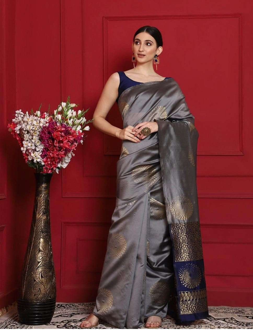 Macazo 580 Casual Kanjivaram Silk Saree Wholesale catalog