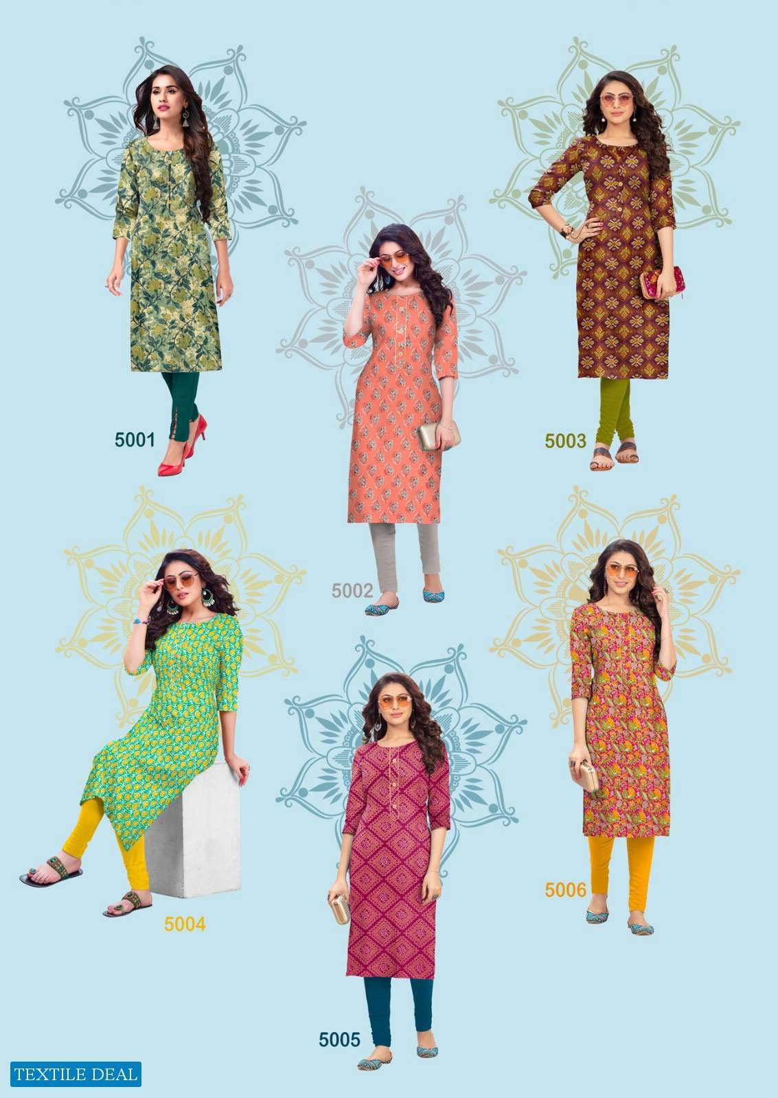 Radhika Traditional Vol-5 Cotton Printed Long Kurtis Wholesale catalog