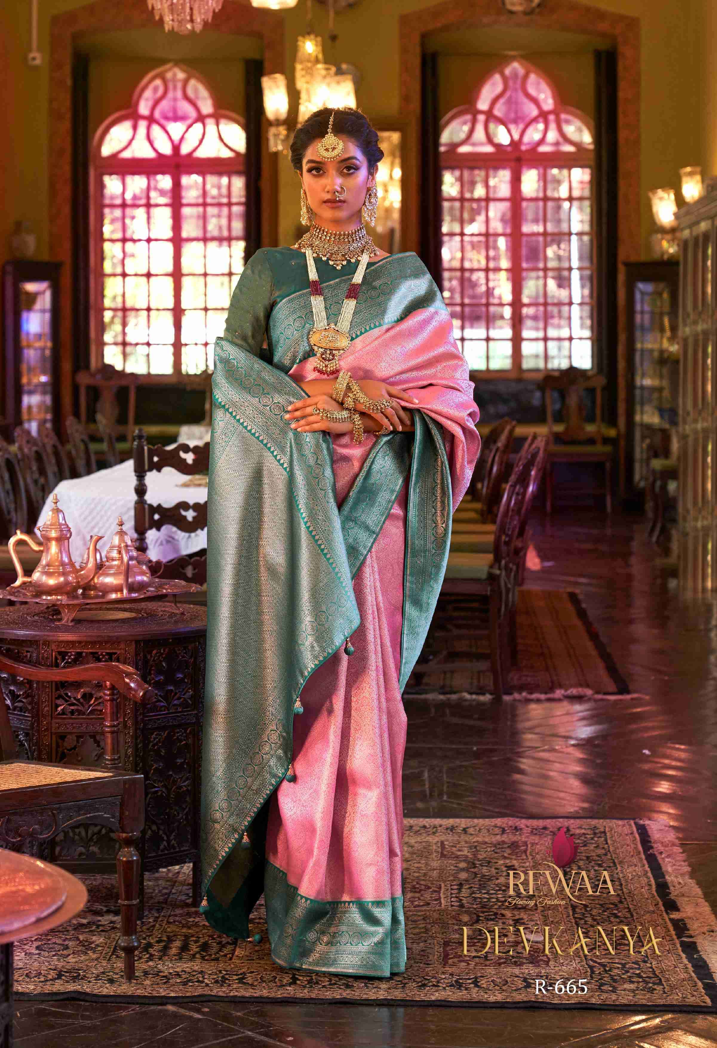 Rewaa Devkanya Designer Kanjivaram Silk Saree Wholesale catalog