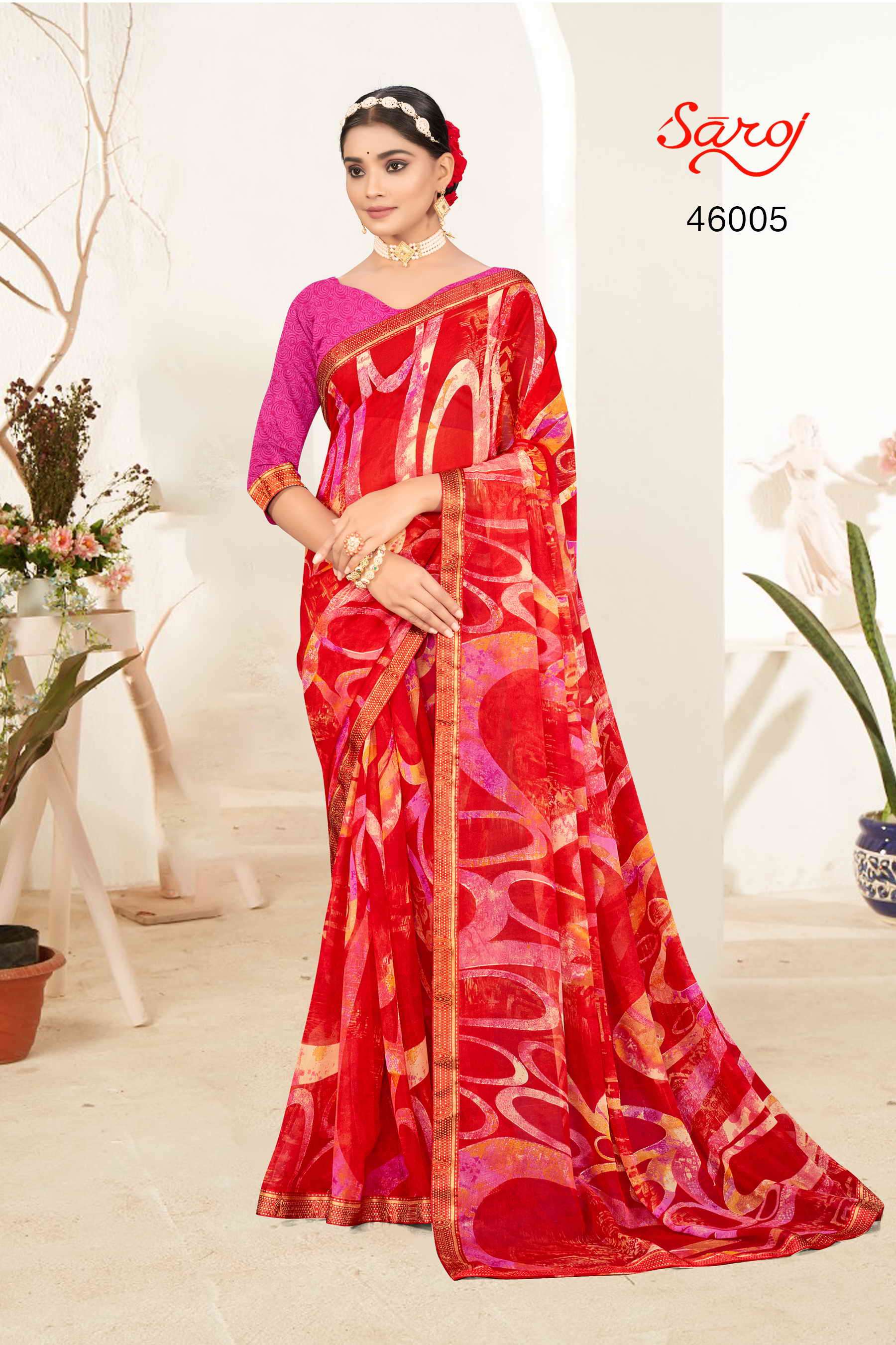 Saroj Sweet Melody Printed Georgette Saree Wholesale catalog