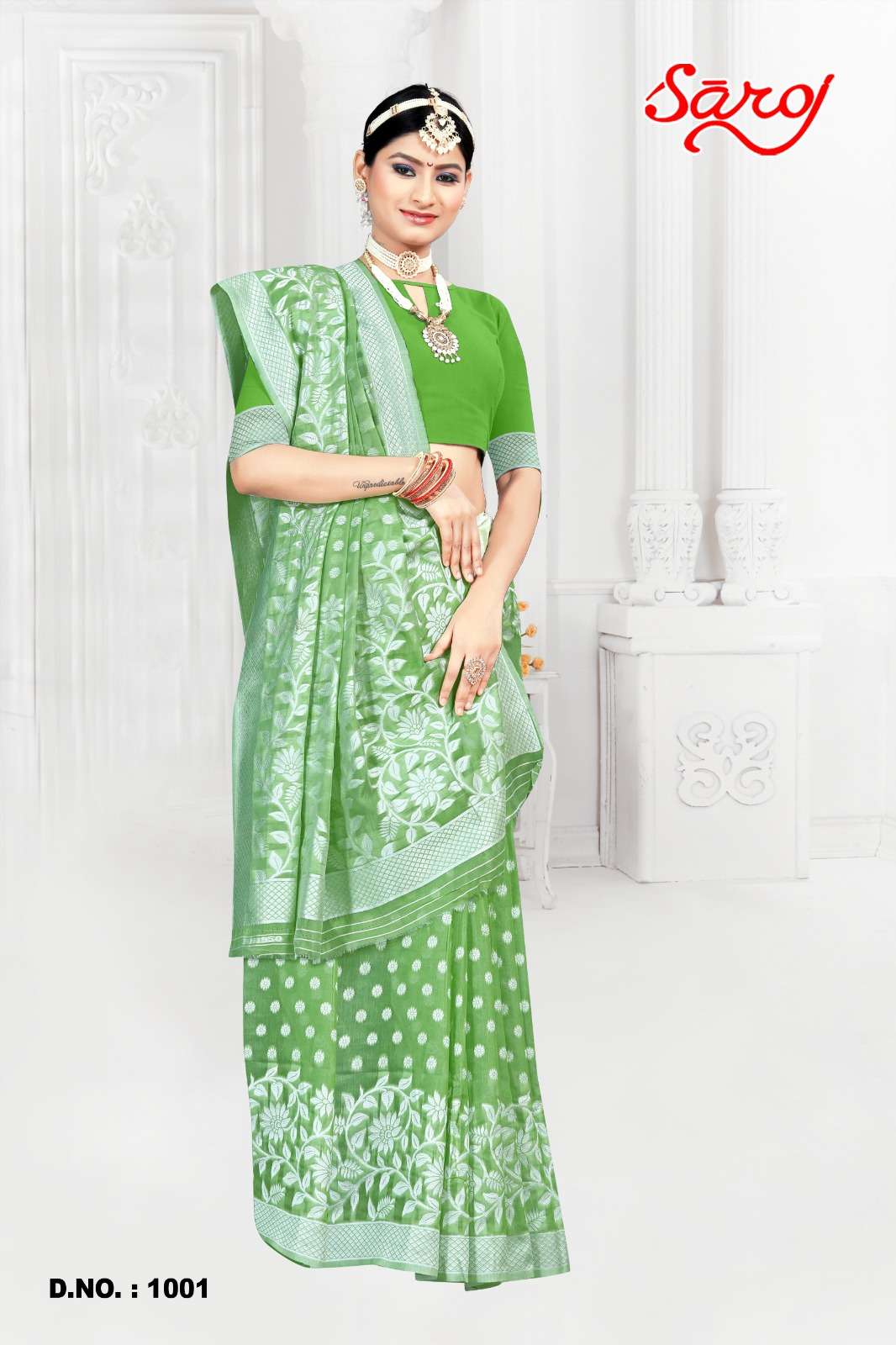 Saroj textile presents Madhuvanti vol-4 Cotton Designer sarees catalogue