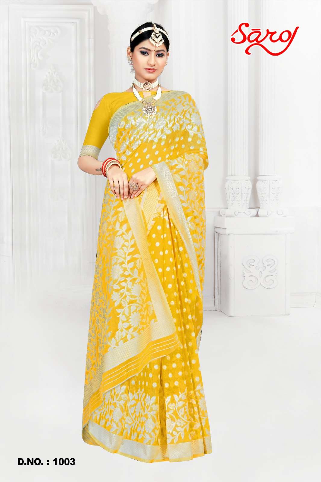 Saroj textile presents Madhuvanti vol-4 Cotton Designer sarees catalogue