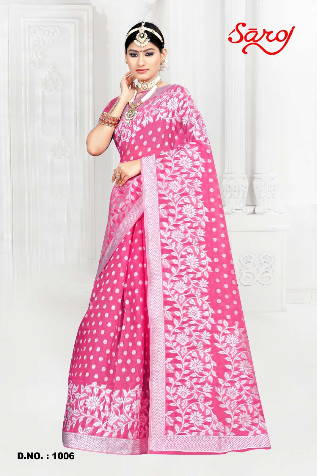 Saroj textile presents Madhuvanti vol-4 Cotton Designer sarees catalogue