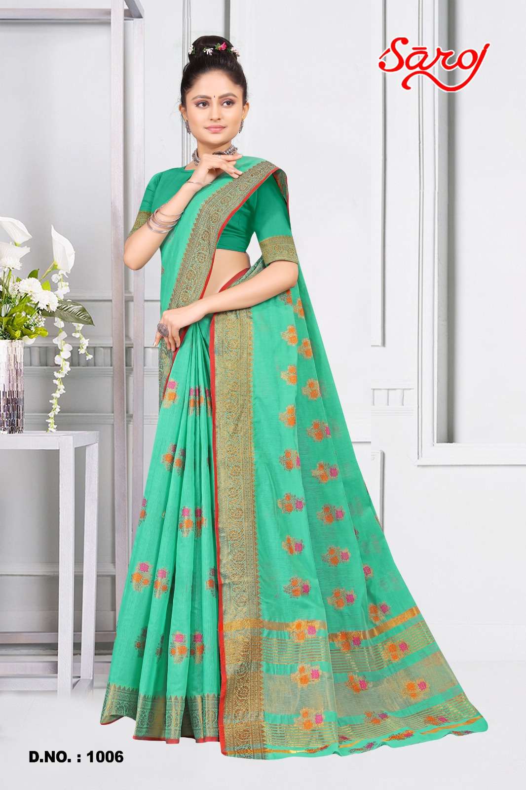 Saroj textile presents Shandaar vol-1 Cotton Designer sarees catalogue