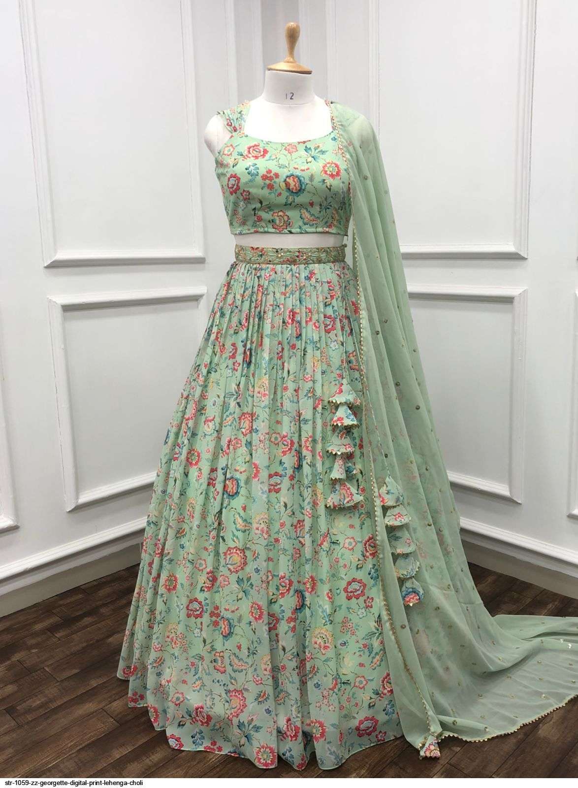 STR 1059 ZZ GEORGETTE DIGITAL PRINT LEHENGA CHOLI Wholesale catalog