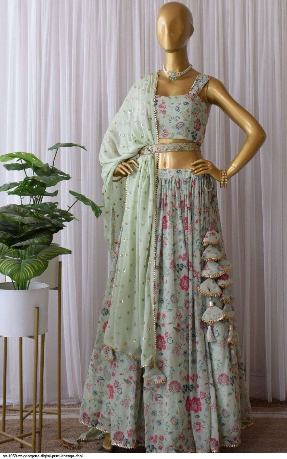 STR 1059 ZZ GEORGETTE DIGITAL PRINT LEHENGA CHOLI Wholesale catalog