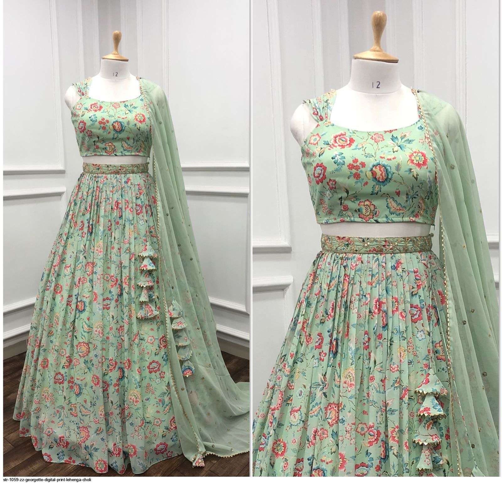 STR 1059 ZZ GEORGETTE DIGITAL PRINT LEHENGA CHOLI Wholesale catalog