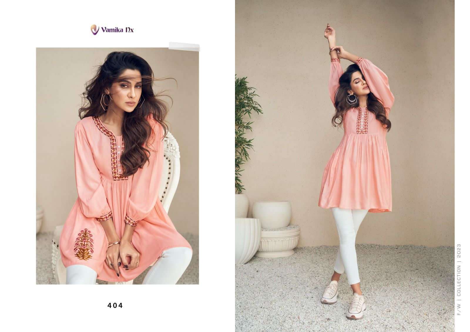 TUNIC COLLECTION MEERAKI Kurti Wholesale catalog