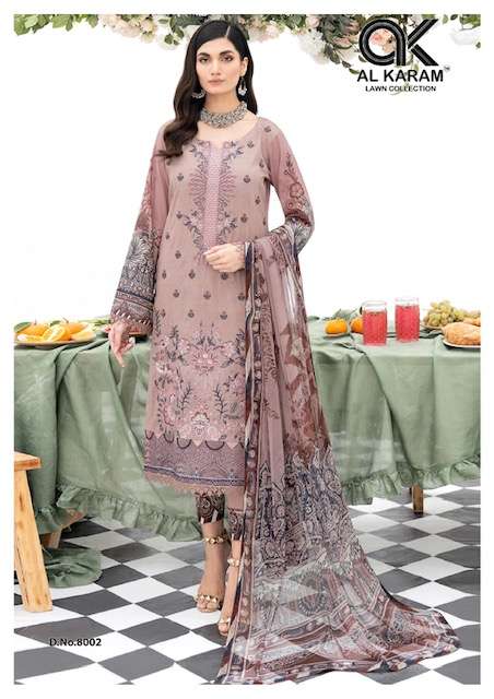 AL KARAM KESARIYA VOL-8 – DRESS MATERIAL Wholesale catalog