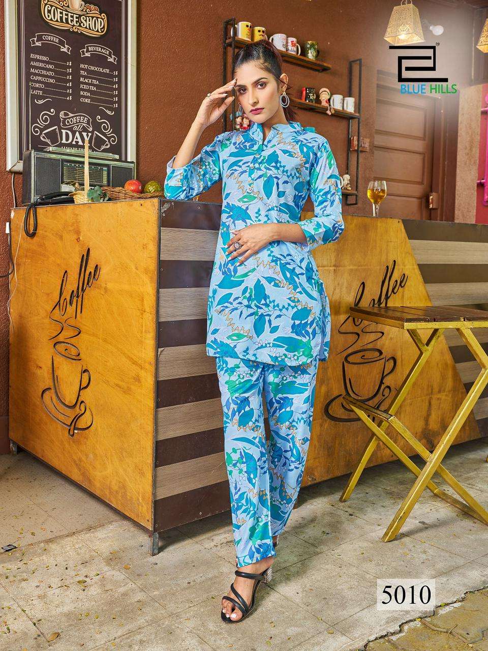 BLUE HILLS CO-ORD SET Kurti Wholesale catalog