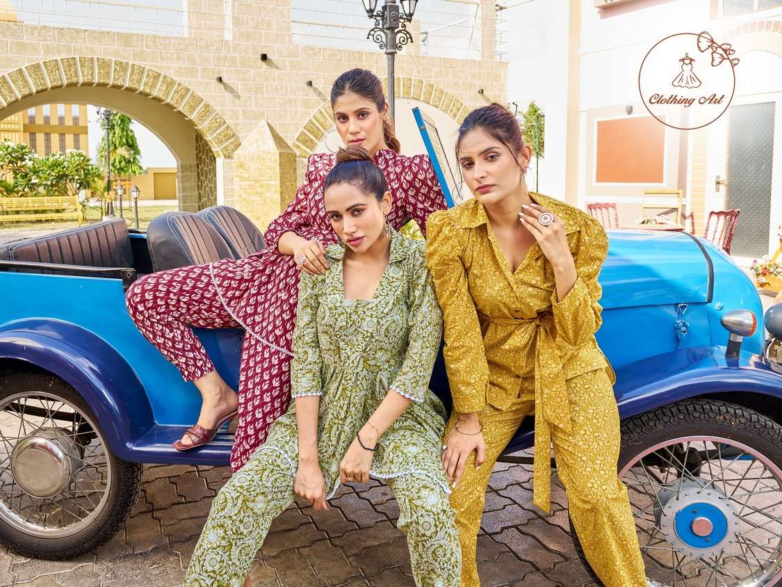 CLOTHING ART CO-ORD SET Kurti Wholesale catalog
