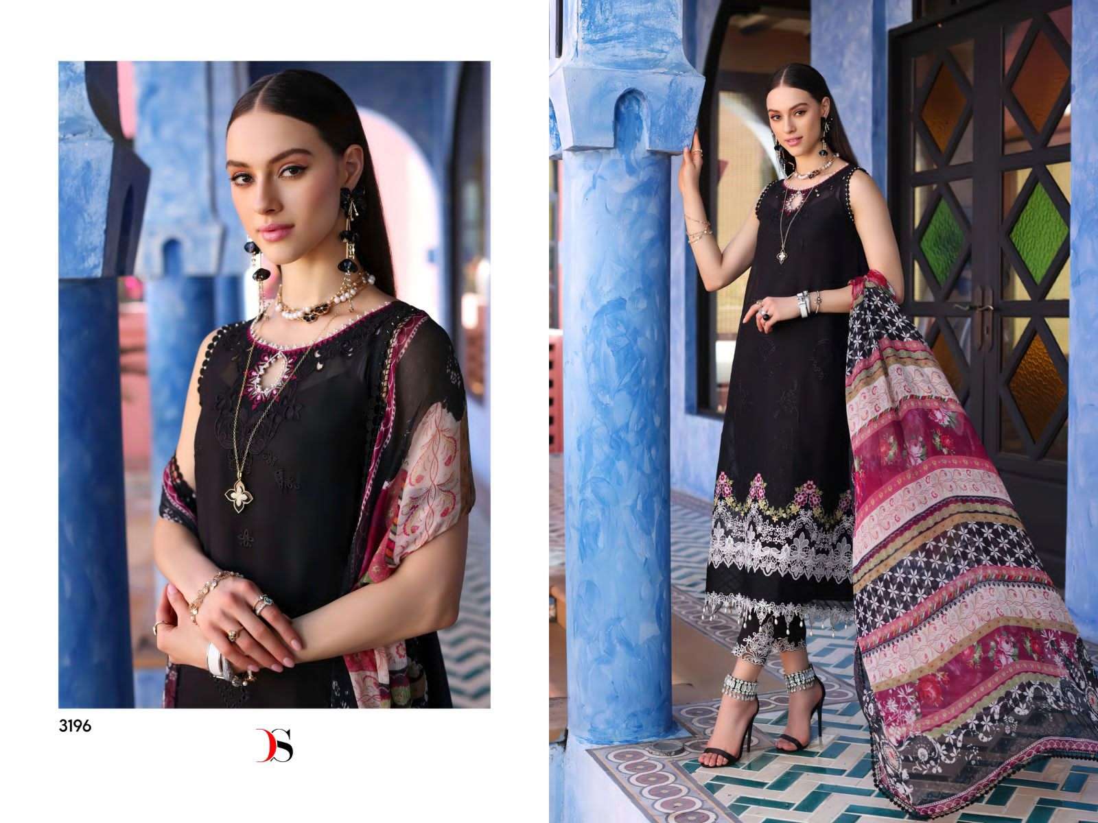 Deepsy Noor Luxury Chikankari Lawn 23 Designer Pakistani Suits Wholesale catalog