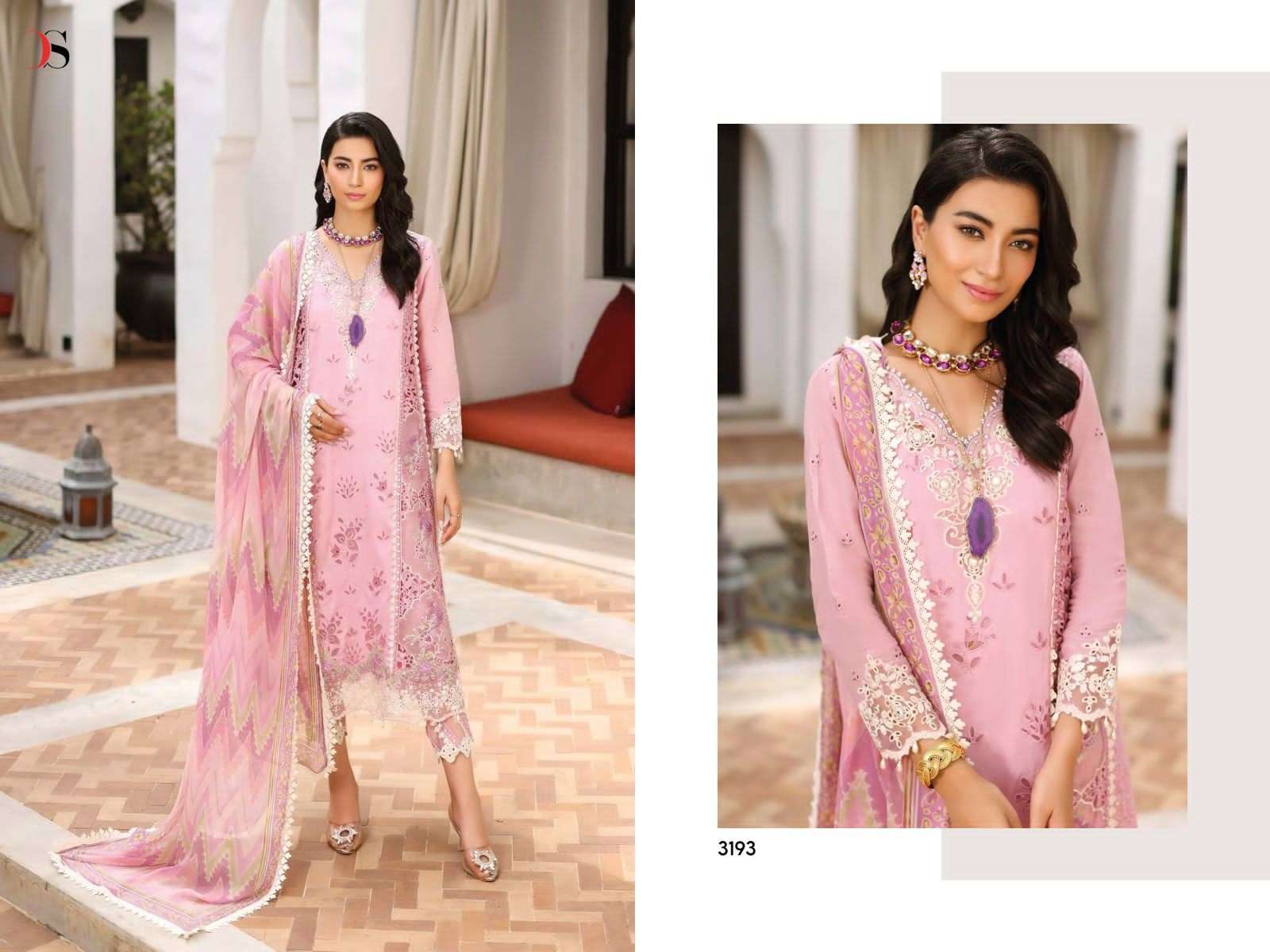 Deepsy Noor Luxury Chikankari Lawn 23 Designer Pakistani Suits Wholesale catalog