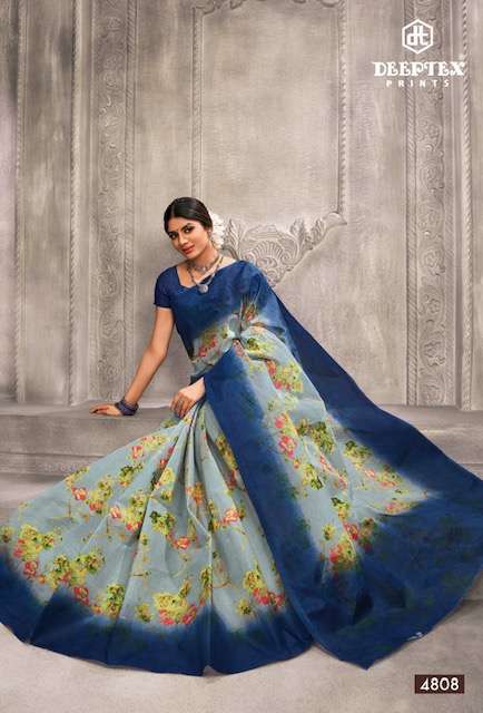 Deeptex Mother India Vol 48 Regular Printed Cotton Sarees Wholesale catalog