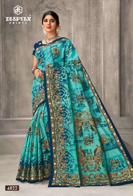 Deeptex Mother India Vol 48 Regular Printed Cotton Sarees Wholesale catalog